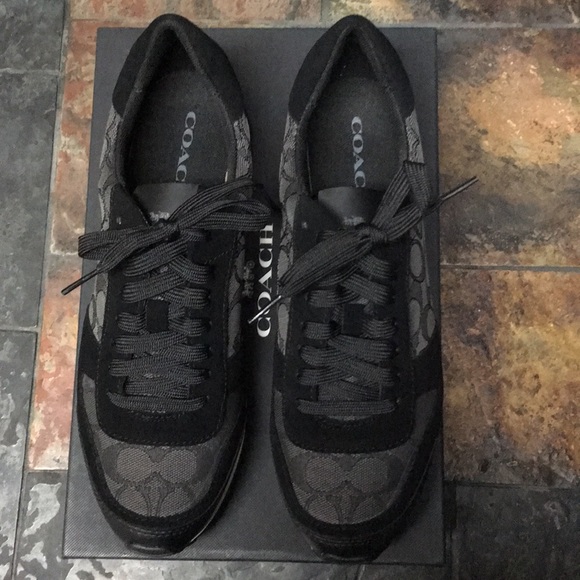 coach jacquard signature fashion sneakers